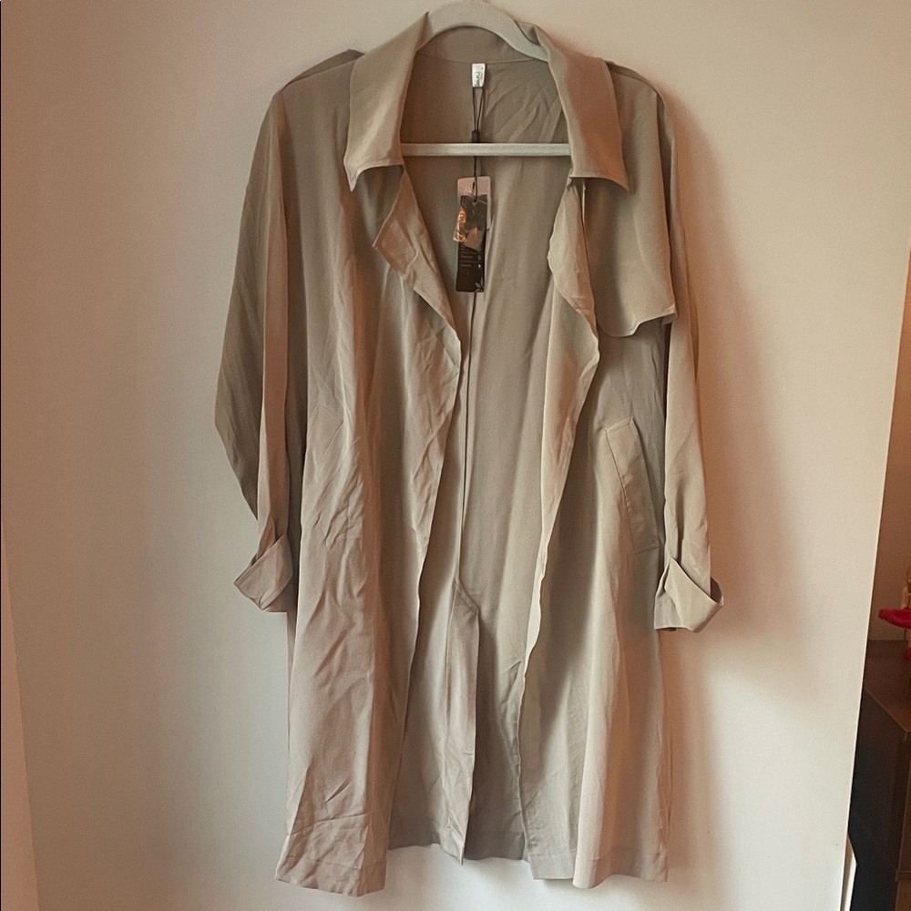 Stylish Beige Silk Blouse